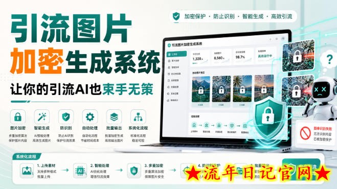 引流图片加密生成系统，让你的引流AI也束手无策