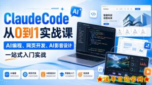 ClaudeCode从0到1实战课，AI编程、网页开发、AI影音设计一站式入门实战-流年日记