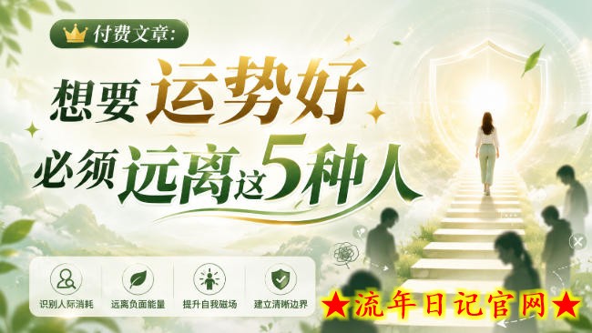 付费文章:想要运势好,必须远离这5种人-流年日记