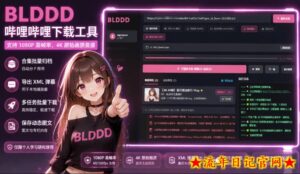 哔哩哔哩b站视频最新下载工具，支持合集下载，字幕、声音下载，BLDDD-流年日记