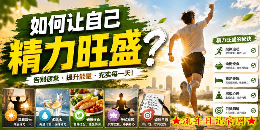 付费文章：如何让自己精力旺盛？-流年日记