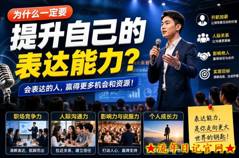 付费文章：为什么一定要提升自己的表达能力？-流年日记