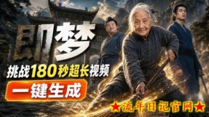即梦挑战180秒超长视频!一键生成3分钟电影?完整制作流程详细分享!-流年日记