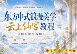 东方中式浪漫美学云上仙宫教程，详细实操全拆解-流年日记