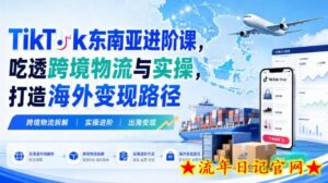 TikTok东南亚进阶课，吃透跨境物流与实操，打造海外变现路径-流年日记