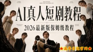 AI真人短剧制作全流程,AI视频大佬专为零基础研制的AI短剧教程,保姆级教程,新手一学就会!-流年日记