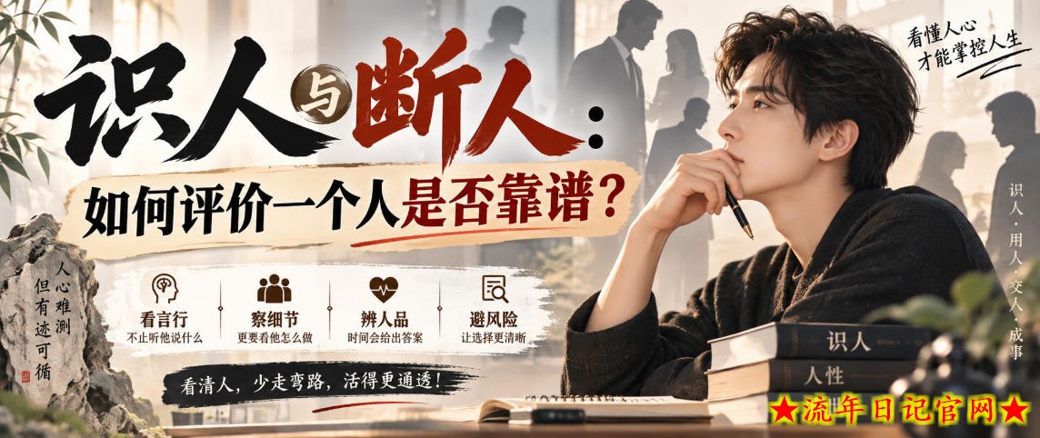 付费文章：识人与断人：如何评价一个人是否靠谱？