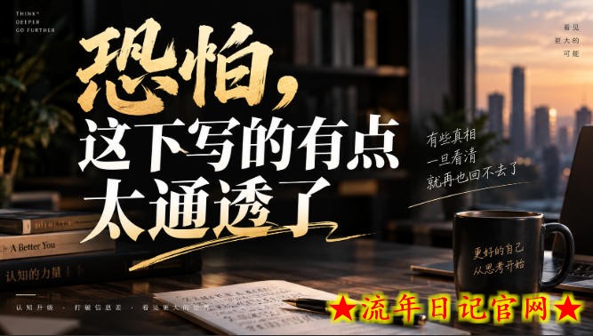 灏泽叔最新付费文章：恐怕，这下写的有点太通透了-流年日记
