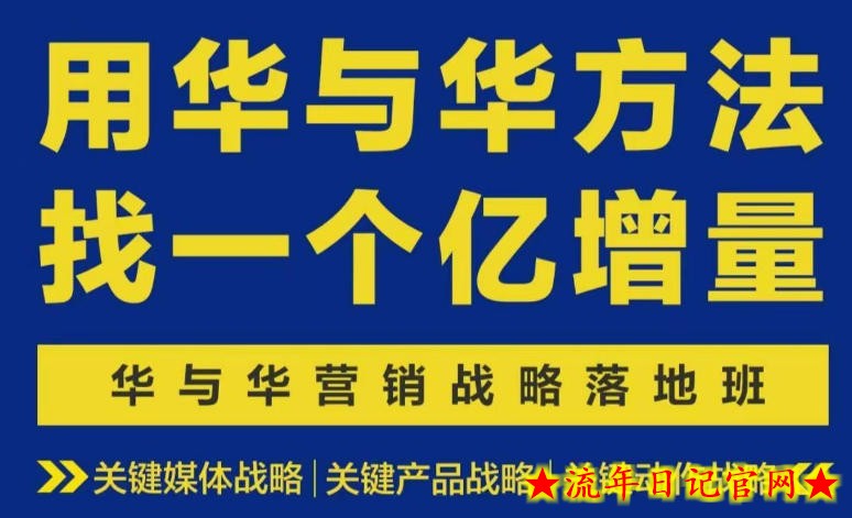 营销战略落地班2026年6月线下课,关键媒体战略|关键产品战略|关键动作战略-流年日记