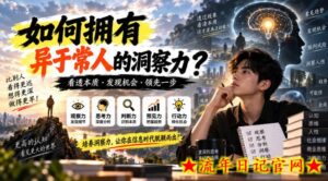 某公众号付费文章：如何拥有异于常人的洞察力？-流年日记