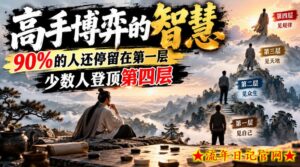 付费文章：高手博弈的智慧，90%的人还停留在第一层，少数人登顶第四层-流年日记