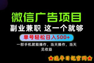 错过就亏大了！一部手机也能轻松日入500+，每天十几分钟就够了，长期稳定可做的手机副业!【揭秘】-流年日记