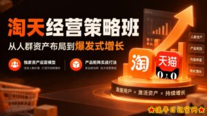 淘天经营策略班，从人群资产布局到爆发式增长，独家资产运营模型，产品矩阵实战打法-流年日记