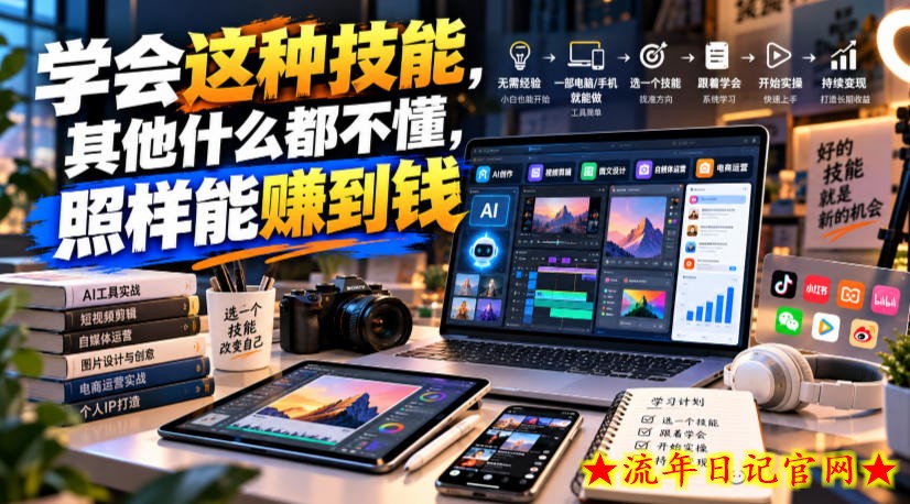 某公众号付费文章:学会这种技能,其他什么都不懂,照样能賺到钱-流年日记