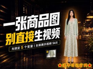 女装AI视频总翻车？问题不在提示词，女装展示视频Skill先锁定5个变量！-流年日记