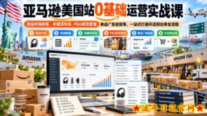亚马逊美国站0基础运营实战课｜选品利润核算、关键词布局、FBA库存管理、新品广告投放等，一站式打通开店到出单全流程-流年日记
