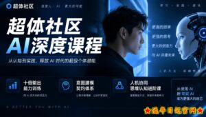 超体社区AI深度课程,十倍输出能力训练,意图建模契约体系,人机协同思维认知进阶课-流年日记
