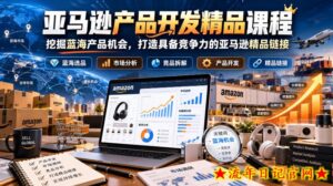 亚马逊产品开发精品课程,挖掘蓝海产品机会,打造具备竞争力的亚马逊精品链接-流年日记