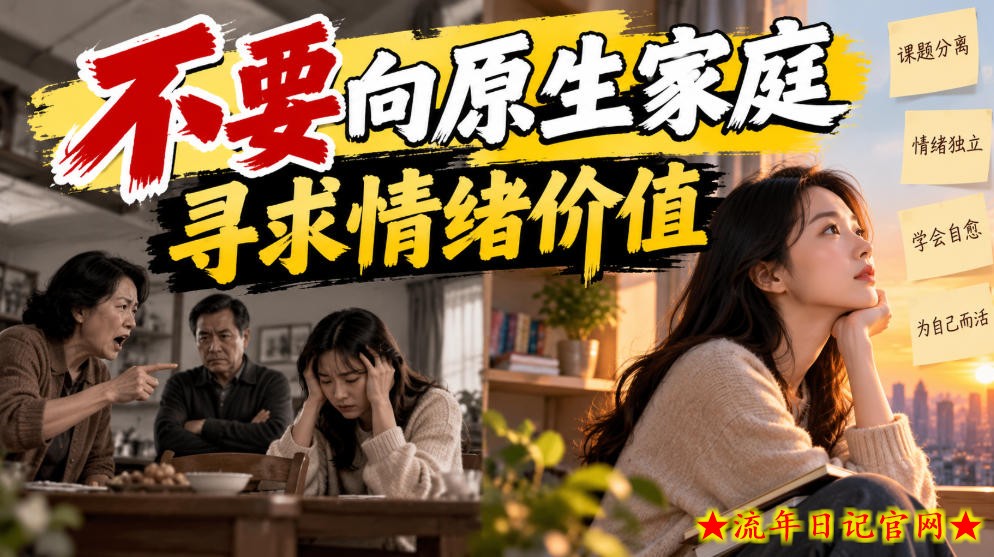 某公众号付费文章：不要向原生家庭寻求情绪价值-流年日记