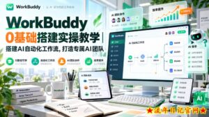 WorkBuddy 0基础搭建实操教学｜搭建AI自动化工作流，打造专属AI团队-流年日记