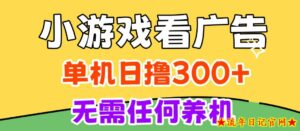 小游戏试玩最新技术,无需养机,测试单机3小时100+,支持模拟器云手机操作,可无限撸【揭秘】-流年日记