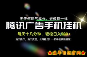 没有任何运气成分,谁做都一样,一部手机,轻松日入500+,长期稳定变现!【揭秘】-流年日记