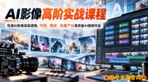 AI影像高阶实战课程，吃透AI影像底层逻辑，可控、稳定、批量产出高质量AI视频作品-流年日记